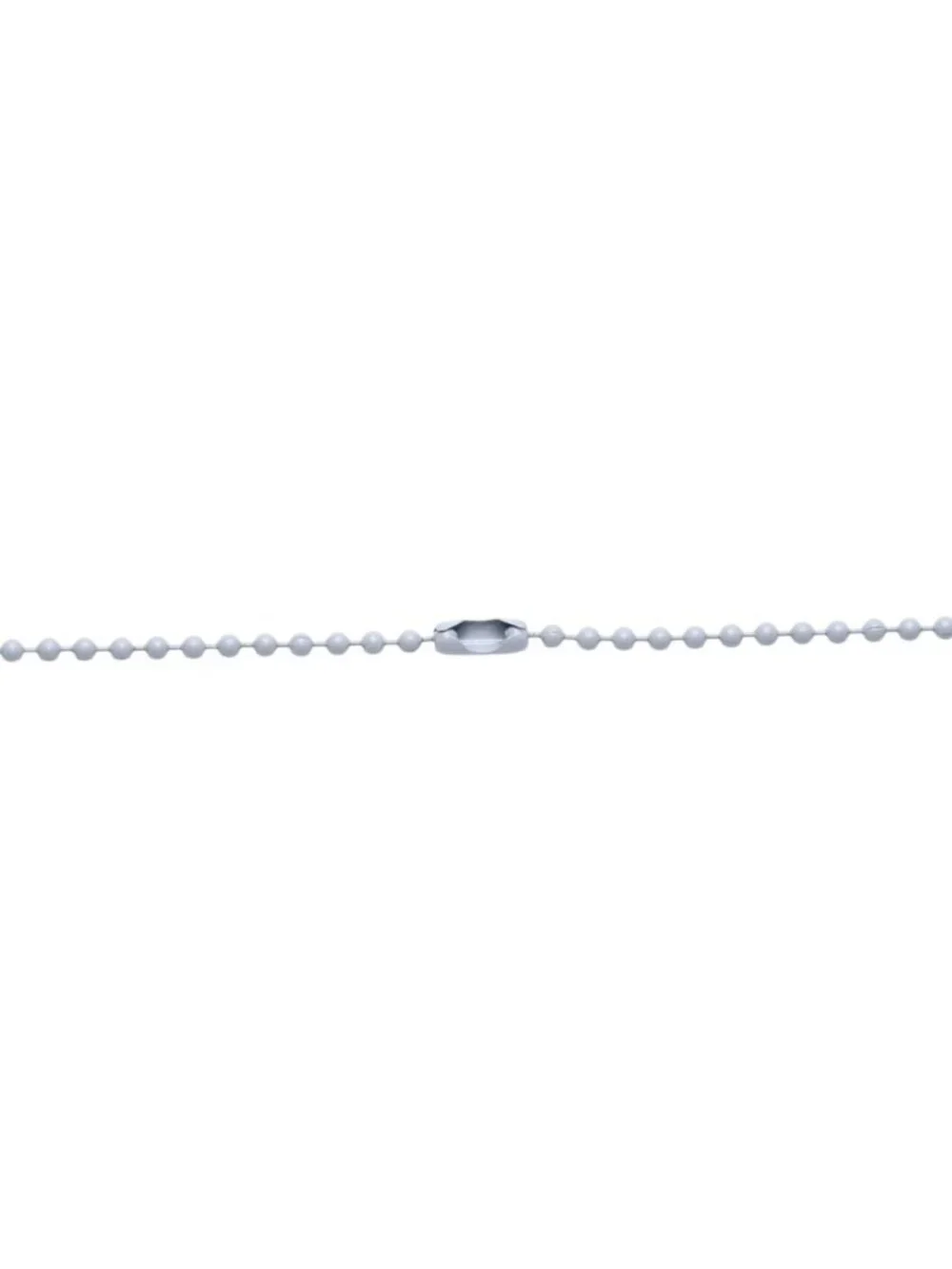 Chrome Hearts Padlock Flerknee Silicone Rubber Necklace Gray Ball Chain